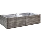 Maison Chic Vrtno cvetlično korito - Cvetlični Lonec sivo 157x80x40 cm poli ratan, (21790498) Cene