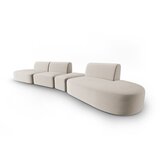 Milo Casa Bež žametna sedežna garnitura desni kot 428 cm Paolo – | Shoptok.si