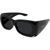 Saint Laurent SL901HOWL 001 ONE SIZE (61) Črna/Črna Cene