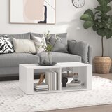  Stolić za kavu bijeli 100 x 50 x 36 cm od konstruiranog drva | shoptok.hr
