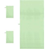 vidaXL Komplet športnih brisač 3 pcs Zelena Poliester in poliamid | Shoptok.si
