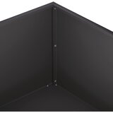  Vrtna saksija 2 kom. Crna 100 x 100 x 30 cm Čelična vrata | shoptok.hr