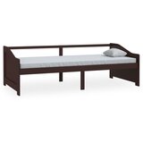  Trosjed / dnevni ležaj tamnosmeđi 90x200 cm od masivne borovine | shoptok.hr