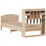 vidaXL Knjižna postelja brez vzmetnice 100x200 cm trdna borovina | Shoptok.si