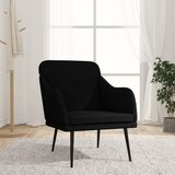  Fotelja crna 63 x 76 x 80 cm od tkanine Cijene