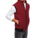 DStreet Kamizelka męska pikowana bordowa | Shoptok.si