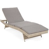  Set vrtnih ležaljki od tehnoratana Bora Bora bež / bež melanž boje sa stolom Slike