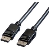 Roline DisplayPort priključni kabel DisplayPort utikač 2.00 m crna 11.04.5982 sa zaštitom DisplayPort kabel Cijene