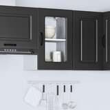  Kuhinjski zidni ormarić sa staklenim vratima Kalmar drveni | Eponuda.com