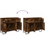  Komoda boja dimljenog hrasta 97x32,5x74,5 cm konstruirano drvo | shoptok.hr