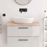  Kopalniški pult 80x60x4 cm neobdelan trden les | Shoptok.si