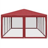  za zabave s 12 mrežastih bočnih zidova crveni 8x4 m HDPE | Eponuda.com