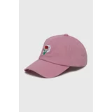 Primitive Bombažna bejzbolska kapa roza barva