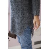Kesi Włoski Fluffy sweater Graphite | Shoptok.si
