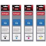 Activejet Epson kompatibilna ink črnila 113 , 113BK , 113C , 113M , 113Y - komplet 4 kom | Shoptok.si