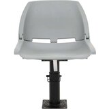 vidaXL Zložljiv sedež za čoln 2 kosa brez blazine siv 48x51x41 cm | Shoptok.si