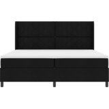  Okvir kreveta s madracem i LED-om crna 200x200 cm tkanina | shoptok.hr