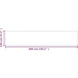 vidaXL Balkonsko platno peščeno 120x600 cm 100 % poliestrski oxford | Shoptok.si