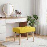  Klupa s utorima Svijetlo žuta 60 x 40 x 45 cm Tkanina Cijene