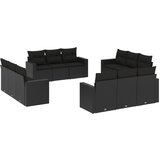  The Living Store Vrtna sedežna garnitura 12-delna z blazinami črn poli ratan - Vrtna Sedežna Garniture, (21452877) | Shoptok.si