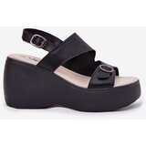 S. BARSKI Leather Womens Sandals On Wedge And Platform S.Barski | Shoptok.si