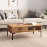 vidaXL Stolić za kavu 90 x 50 x 35 cm od masivne borovine | shoptok.hr