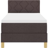 vidaXL Box Spring postelja z vzmetnico temno rjava 80x200 cm tkanina, (22081072) | Shoptok.si