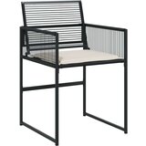 vidaXL 11-dijelni vrtni blagovaonski set s jastucima poliratan crni | shoptok.hr