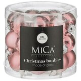 Mica Decorations Božićne kuglice (Roza, Staklo, Promjer: 2,5 cm, 24 Kom.) | shoptok.hr