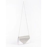 Shelvt Silver small clutch bag decorated with crystals | Shoptok.si