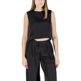 Only Majice brez rokavov Onlmarie Life S/L Crop Top Tlr 15344382 Črna u