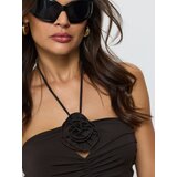 Sinsay Bluzica s halter izrezom i 3D ružom | shoptok.hr