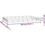  Ograda za pse s 24 panela crna 100 x 50 cm čelik obložen prahom | Shoptok.si