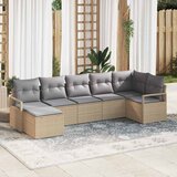  Set sofe s jastukom 7 pcs Bež poliratan | Eponuda.com