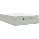 vidaXL Konstrukcija postelje Svetlo siva 140 x 200 cm Žamet | Shoptok.si