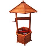  Drveni vrtni bunar - ukras 130 cm | shoptok.hr
