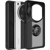 AVIZAR Ohišje za Xiaomi 15 Ultra Magnetic Ring prozoren hrbet, Črna, (5000014896) | Shoptok.si