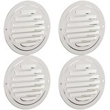  Pokrov ventilacije 4 pcs Srebrno 80 mm Nehrđajući čelik | Eponuda.ba