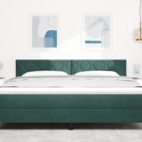 LED glava postelje Temno zelena 180 cm Umjetno usnje, (5000142460) | Shoptok.si