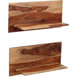  Zidne police od masivnog drva akacije 2 kom 58 x 26 x 20 cm | shoptok.hr