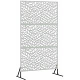  Zaslon za privatnost 100 x 50 x 180 cm Pocinčani čelik Srebrna | shoptok.hr