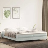 Box Spring krevet bez madracem svijetlo sivi 200x220 cm baršun | Eponuda.com
