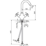 Rosan XO baterija za lavabo XO30101