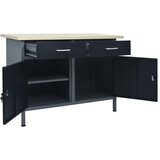  Radni stol crni 120 x 60 x 85 cm čelični | shoptok.hr