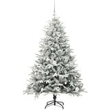 vidaXL Umjetno božićno drvce s rasvjetom i setom kuglica Zelena 150 cm | shoptok.hr