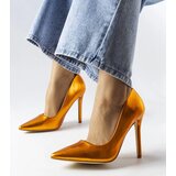 Gemre Orange Metallic Delis Stilettos Cene