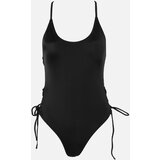 Trendyol Black Eyelet Tie Detailed Swimsuit | Shoptok.si