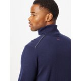 Napapijri Pulover 'DAMAVAND' morsko plava / siva / crvena / bijela | shoptok.hr