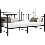  Okvir za krevet s ležajem na izvlačenje Crna 75x190 cm Čelik | shoptok.hr