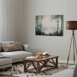  Slika - Retro Landscape Grove Trees and Pond in Patinated Shades of Green 30x20 Akustična | shoptok.hr